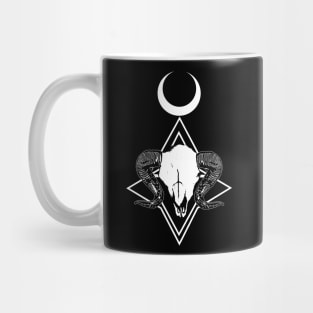 Bull skull with horns Mug